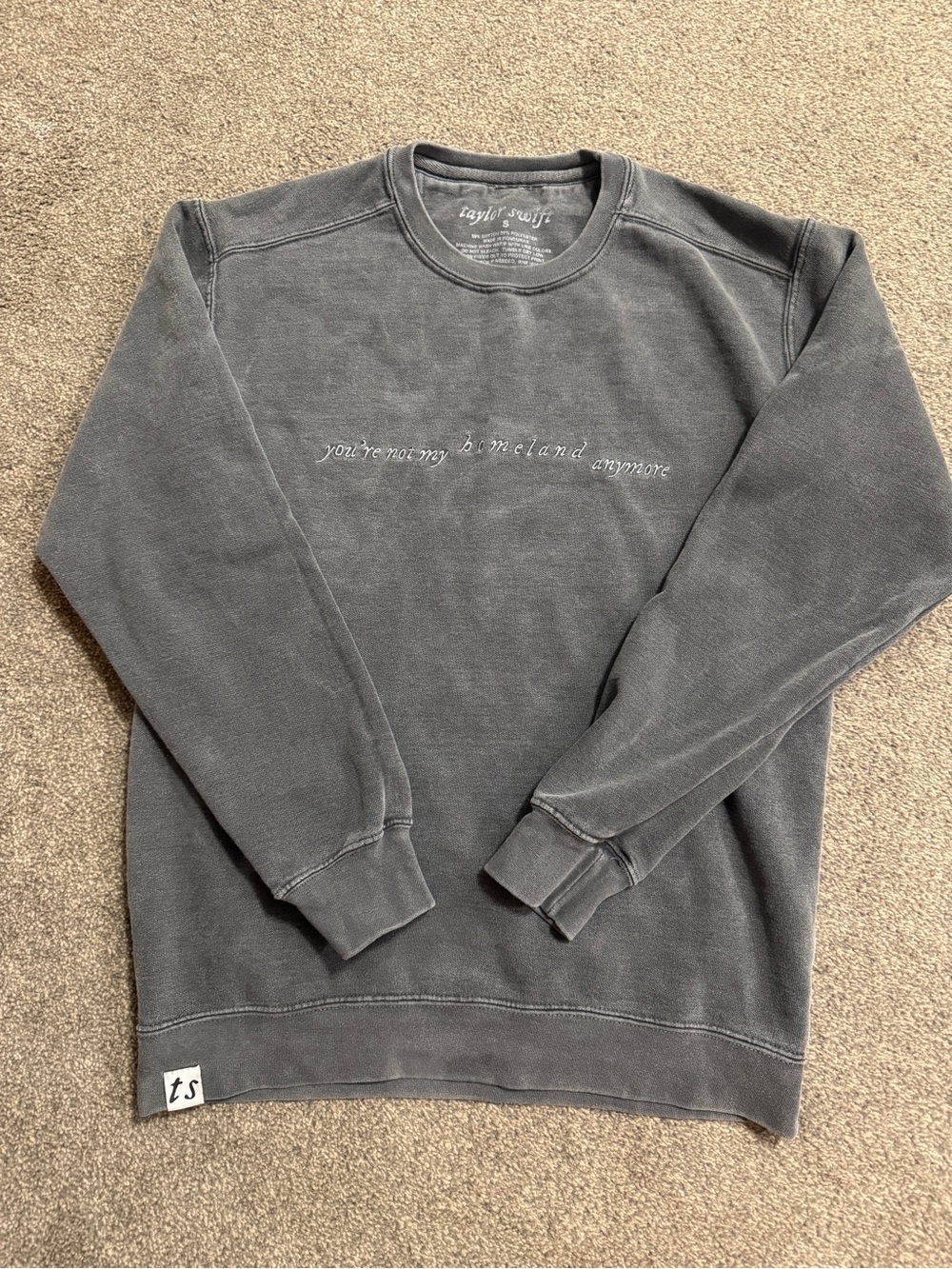Taylor Swift “You’re not my homeland anymore” Folklore Exile Crew neck size S